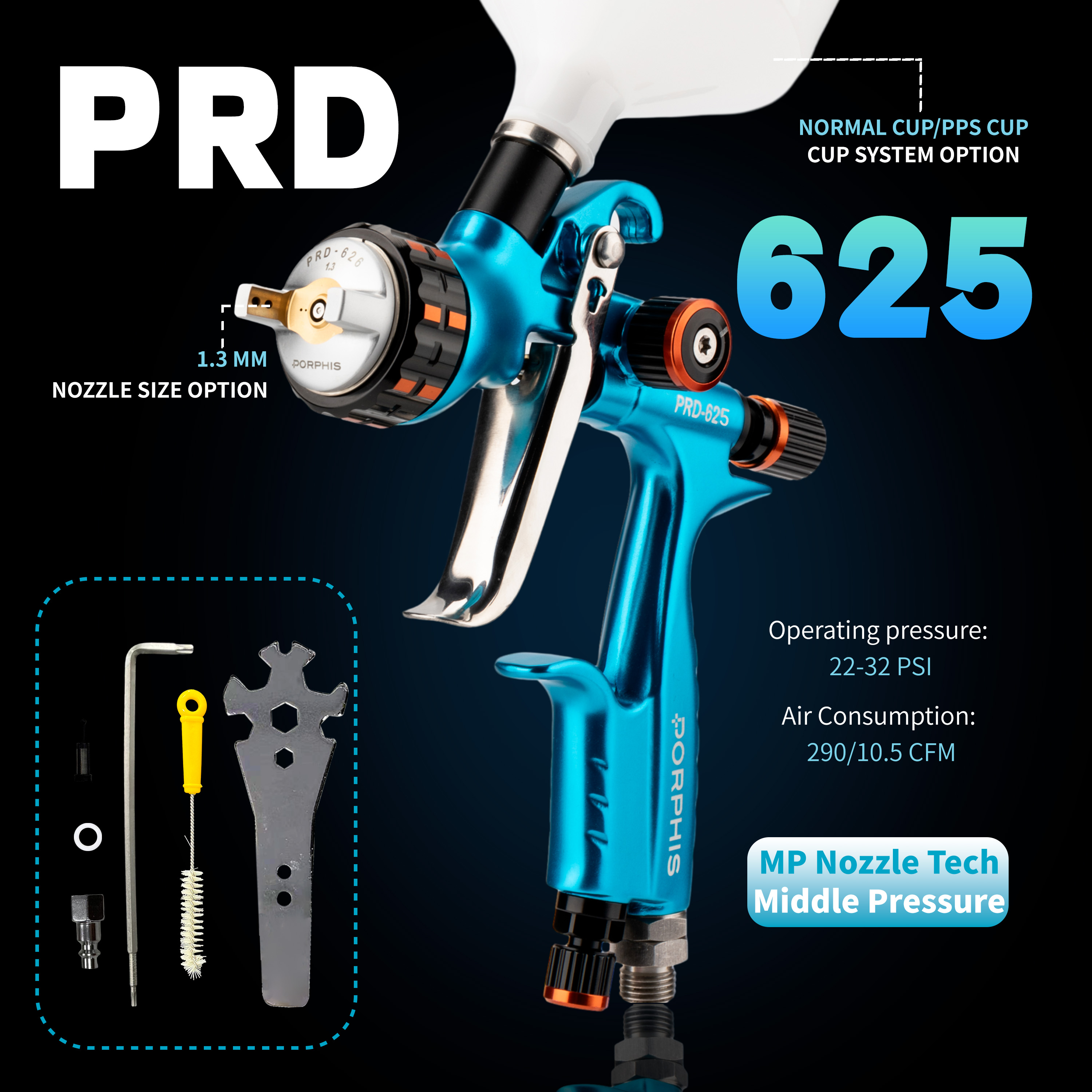 PRD-625 MP Spray Gun